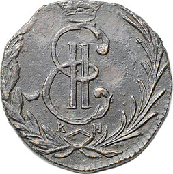 Монета Денга 1769 КМ Сибирская
