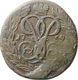 Монета Денга 1759