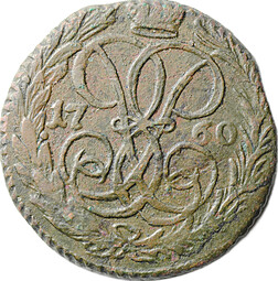 Монета Денга 1760