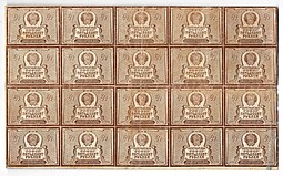 Банкнота 50 рублей 1920-1921 в/з тонкие звезды полный лист