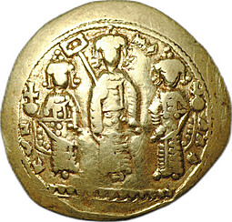 Монета Гистаменон номисма 1068-1071 Роман IV Диоген Византия