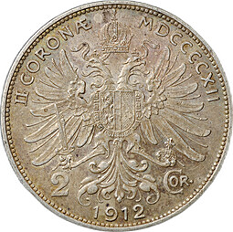 Монета 2 кроны 1912 Австрия
