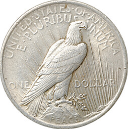 Монета 1 доллар 1922 Филадельфия США
