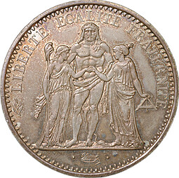 Монета 10 франков 1967 Франция