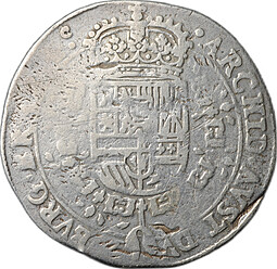 Монета 1/4 талера (патагона) 1645 Филипп IV Испанские Нидерланды