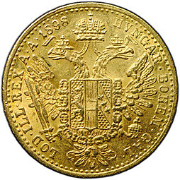 Монета 1 дукат 1898 Австро-Венгрия