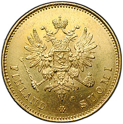 Монета 20 марок 1879 S Русская Финляндия