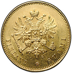 Монета 20 марок 1903 L Русская Финляндия