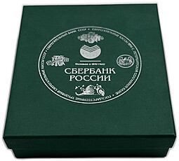 Монета 3 рубля 2006 ММД Сберегательное дело в России Кристофари первый вкладчик в футляре Сбербанк