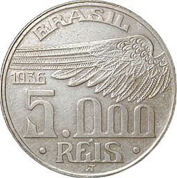 Монета 5000 реалов (рейс) 1936 Бразилия
