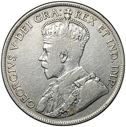 Монета 50 центов 1919 Ньюфаундленд