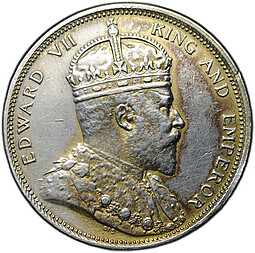 Монета 1 доллар 1904 Стрейтс Сетлментс