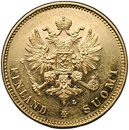 Монета 20 марок 1903 L Русская Финляндия