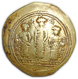 Монета Гистаменон номисма 1068-1071 Роман IV Диоген Византия