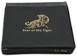 Монета 200 долларов 2010 Год Тигра Либерия