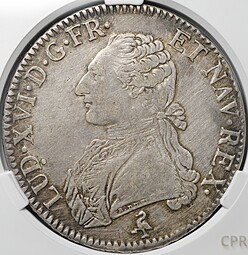 Монета 1 экю 1783 A Париж Франция слаб CPRC XF Det.