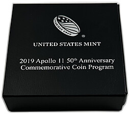 Монета 1 доллар 2019 50 лет полету Аполлон 11 США