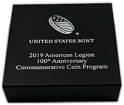 Монета 1 доллар 2019 100 лет американскому легиону США