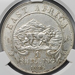 Монета 1 шиллинг 1925 Британская Восточная Африка слаб CPRC MS 61