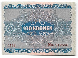 Банкнота 100 крон 1922 Австрия