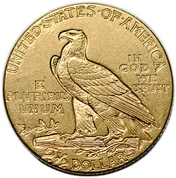 Монета 2 1/2 доллара 1926 США