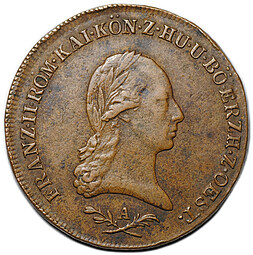 Монета 6 крейцеров 1800 A Австрия