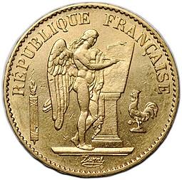 Монета 20 франков 1878 A Франция