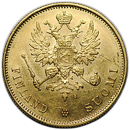 Монета 10 Марок 1878 S Русская Финляндия