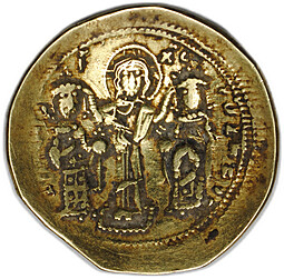 Монета Гистаменон номисма 1068-1071 Роман IV Диоген Византия