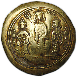 Монета Гистаменон номисма 1068-1071 Роман IV Диоген Византия