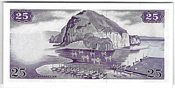 Банкнота 25 крон 1957 Исландия