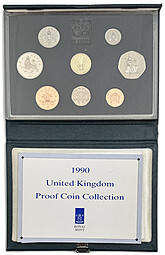 Годовой набор монет 1990 PROOF Великобритания