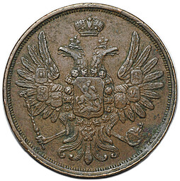 Монета 2 копейки 1851 ЕМ