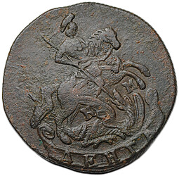 Монета Денга 1787 КМ