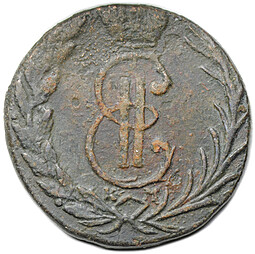 Монета Денга 1773 КМ Сибирская