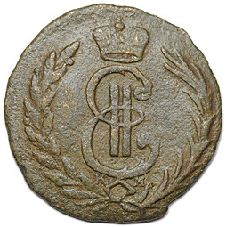 Монета Денга 1776 КМ Сибирская