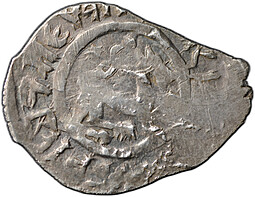Монета Денга 1396-1403 Василий Дмитриевич Кирдяпа Барс вправо | Подражание НСВК