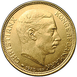 Монета 20 крон 1913 Дания