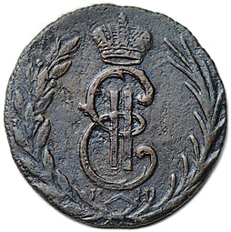 Монета Денга 1775 КМ Сибирская