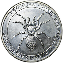 Монета 1 доллар 2015 Австралийский паук Funnel-Web Spider Австралия