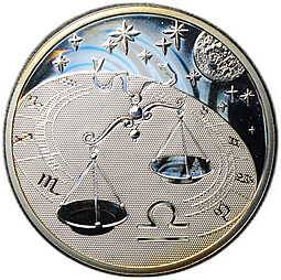 Монета 500 франков 2010 Знаки зодиака - Весы Камерун
