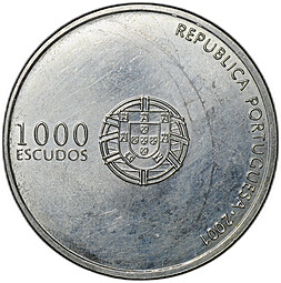 Монета 1000 эскудо 2001 Чемпионат Европы по футболу 2004 Португалия Португалия
