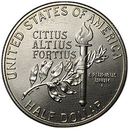 Монета 50 центов (1/2 доллара) 1992 P Олимпиада Барселона UNC США