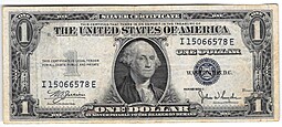 Банкнота 1 доллар 1935 Серебряный сертифика США