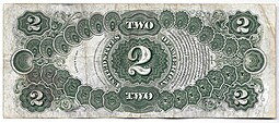 Банкнота 2 доллара 1917 США