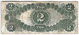 Банкнота 2 доллара 1917 США