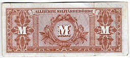 Банкнота 50 марок 1944 Германия Третий рейх Оккупация СССР Союзными войсками