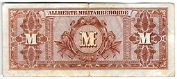 Банкнота 100 марок 1944 Германия Третий рейх Оккупация Союзными войсками СССР