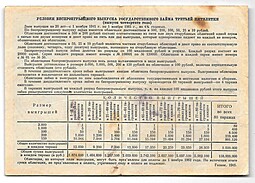 Облигация 25 рублей 1941 Государственный заём третьей пятилетки