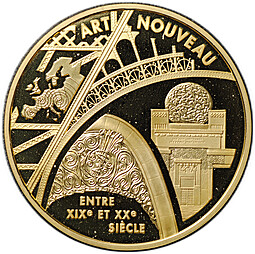 Монета 655,957 франков 2000 Стили Европы - Ар-нуво Модерн Франция